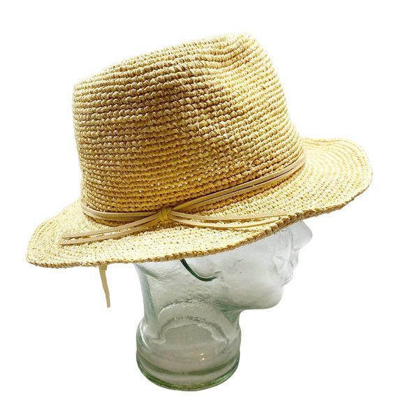 Caslon Accessories - caslon Tan Straw Crochet Fedora